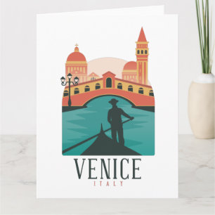 Venice Vintage Travel Karte