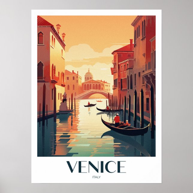 Venice Vintage Travel Poster (Vorne)