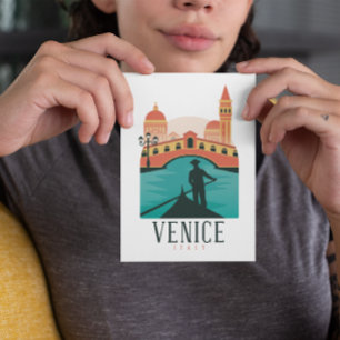 Venice Vintage Travel Postkarte