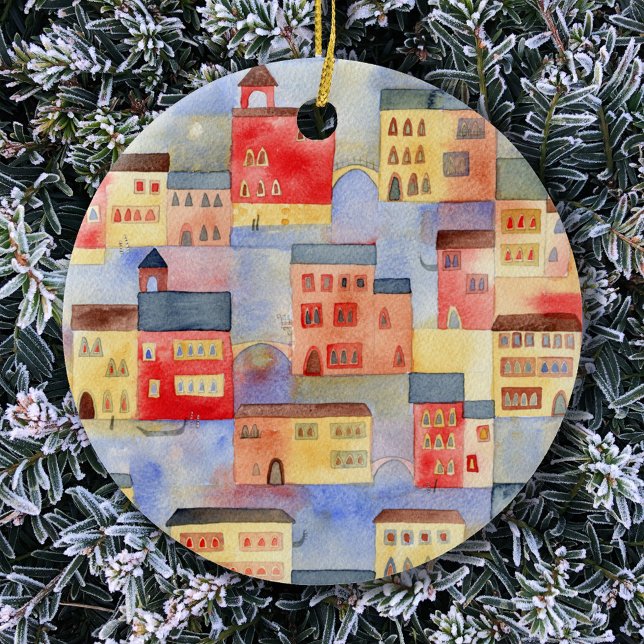 Venice Watercolor Keramik Ornament (Von Creator hochgeladen)