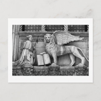VENICE WINGED LIFE B/W POSTKARTE