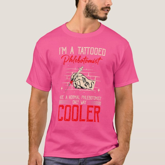 Venipunction Nadel Tattoo Design T-Shirt (Vorderseite)