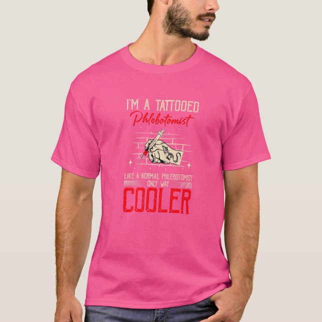 Venipunction Nadel Tattoo Meme T-Shirt (Vorderseite)