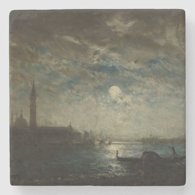 Venise et le Campanile au Clair de Lune Steinuntersetzer (Vorderseite)