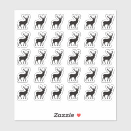 Venison Wedding Place Card Food Meal Menu Choice Aufkleber