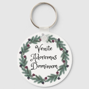 Venite Adoremus Dominum Latin Religiöse Weihnachte Schlüsselanhänger