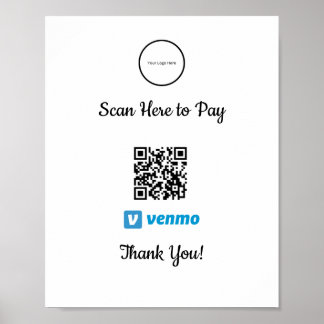 Venmo Mobile Payment | Zur Zahlung von Poster scan