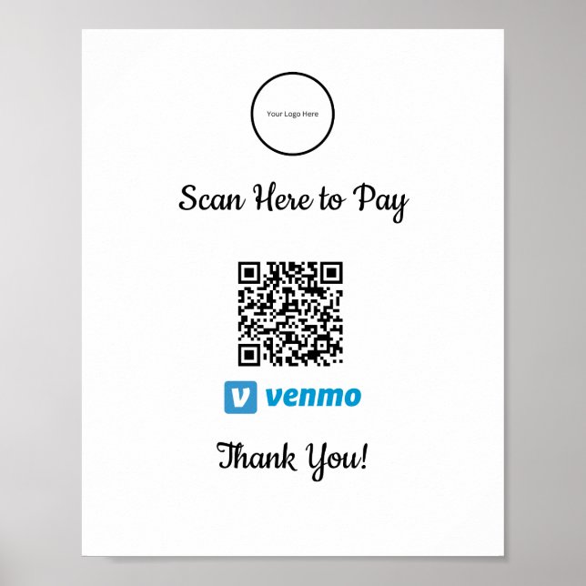 Venmo Mobile Payment | Zur Zahlung von Poster scan (Vorne)