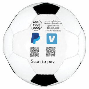 Venmo PayPal-Scan zu zahlen q oder Code-Logo-Text Fußball