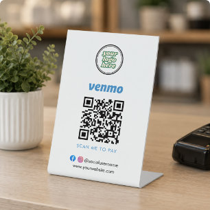Venmo-QR-Code-Zahlung Scannen Sie zum Bezahlen d Sockelschild