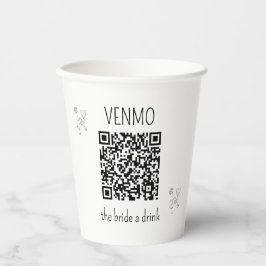 VENMO the Bridge a Drink QR Code Junggeselinnen-Ab Pappbecher