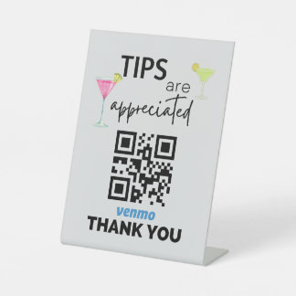 Venmo Zeichen für Barkeeper Sockelschild