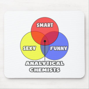 Venn Diagramm .. Analytische Chemiker Mousepad