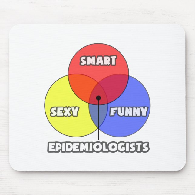 Venn Diagramm .. Epidemiologen Mousepad (Vorne)
