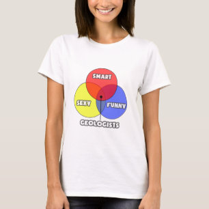 Venn Diagramm .. Geologen T-Shirt