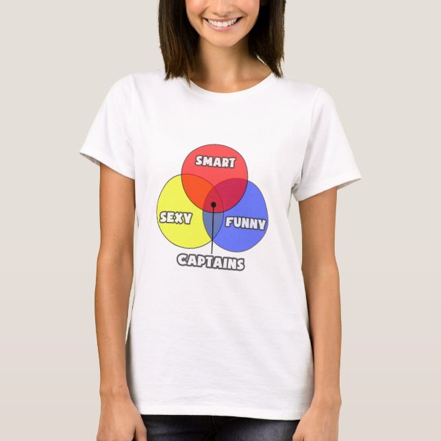 Venn Diagramm .. Kapitäne T-Shirt (Vorderseite)