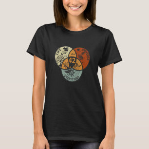 Venn-Diagramm Leben Das Universum Und Alles 42 T-Shirt