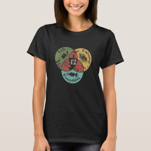 Venn Diagramm Leben das Universum und alles 42 T-Shirt