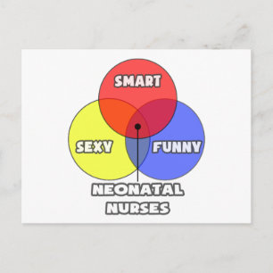Venn Diagramm .. Neugeborene Postkarte