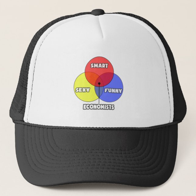 Venn Diagramm .. Ökonomen Truckerkappe (Vorderseite)