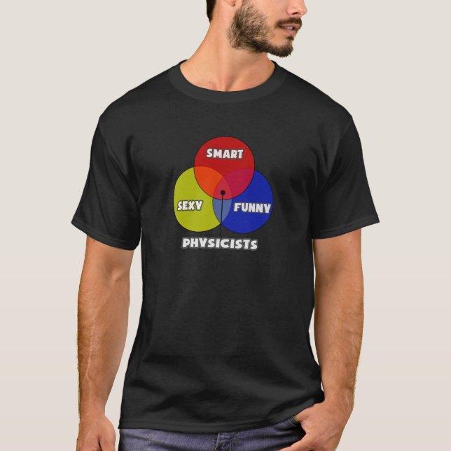 Venn Diagramm .. Physiker T-Shirt (Vorderseite)