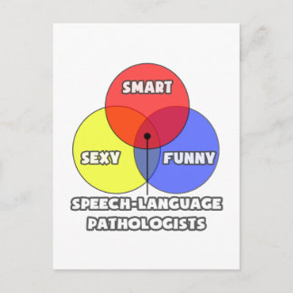 Venn Diagramm .. Sprachpathologen Postkarte