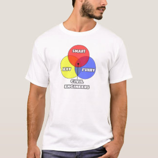Venn Diagramm .. Zivile Ingenieure T-Shirt