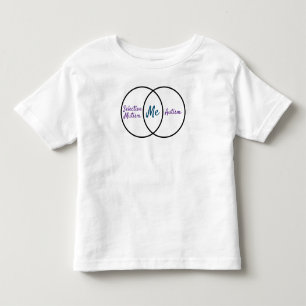 Venn Doppeldiagnosediagramm Kleinkind T-shirt