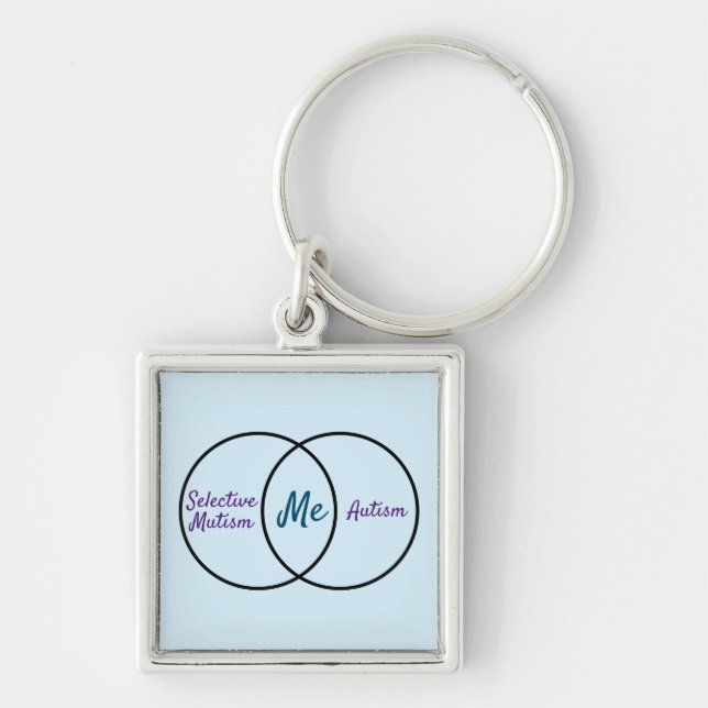 Venn Keychain-Doppeldiagnosediagramm Schlüsselanhänger (Vorne)