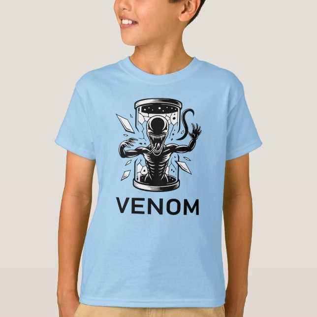 Venom Inspired Symbiote Monster Kids T-Shirt (Vorderseite)