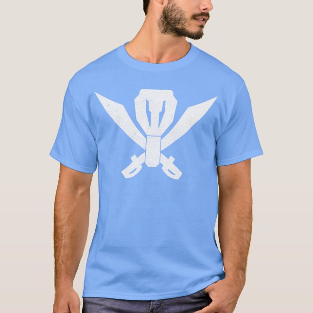 Venom Pirat Mark Retro T-Shirt (Vorderseite)