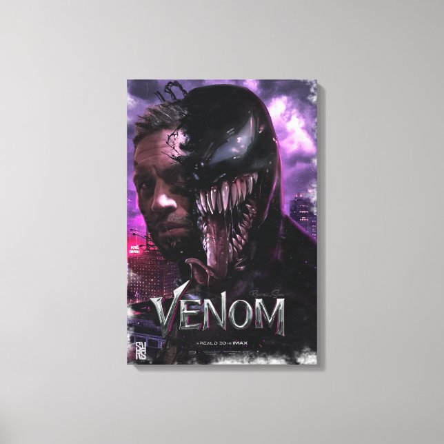 Venom / Tom Hardy Leinwanddruck (Vorderseite)