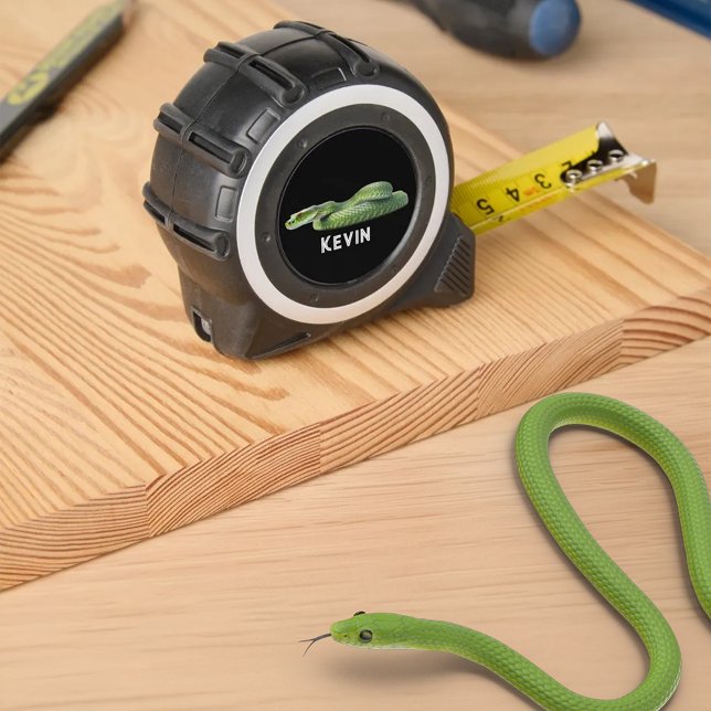 Venomous grüne Schlange mit deinem Namen Maßband (Von Creator hochgeladen)