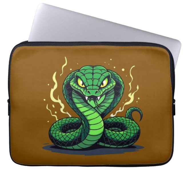 Venomous Snake – Danger and Precision Laptopschutzhülle (Vorderseite)