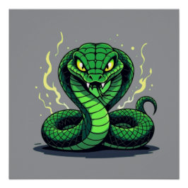 Venomous Snake – Danger and Precision Poster