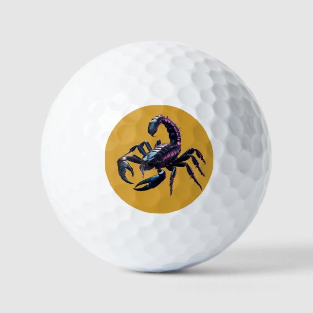 Venomus Black Scorpion Golfball (Vorderseite)