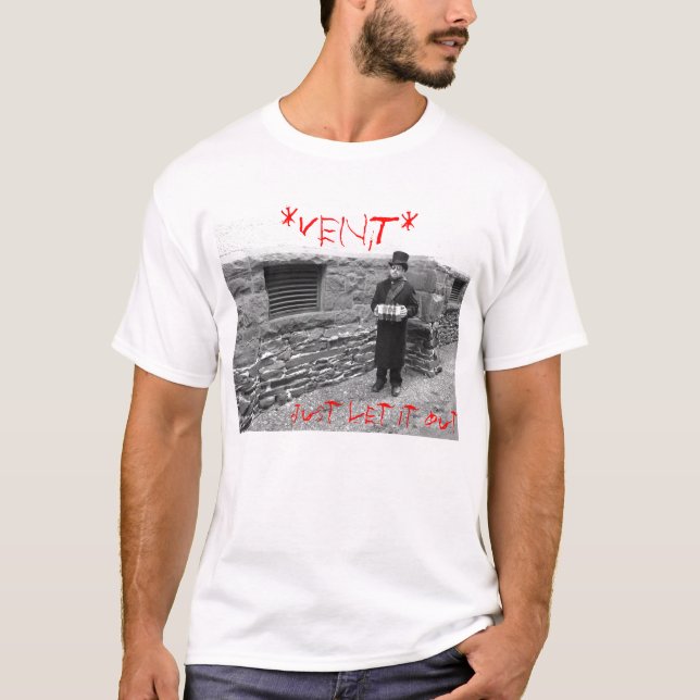 *VENT* das T-Stück der Männer hinterer Abdeckung T-Shirt (Vorderseite)