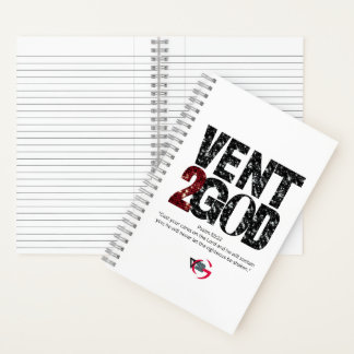 Vent to God Notebook (Schwarz & Rot) Notizbuch