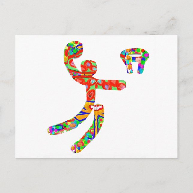 Ventilatoren für BasketBall Basket Ball Postkarte (Vorderseite)