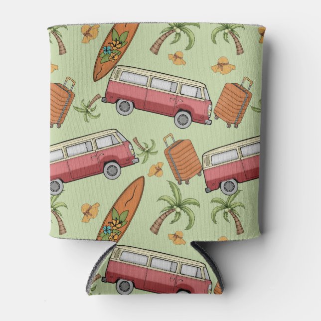 Ventilatoren, Surfbretter und Palmen können kühlen Dosenkühler (Vorderseite)