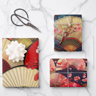 Ventile und Blüten Geschenkpapier Set