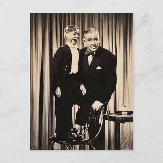 Ventriloquist Dummy Postcard Postkarte (Vorderseite)