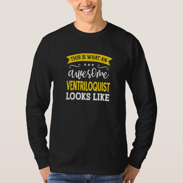 Ventriloquist Job Title Employee Funny Worker Vent T-Shirt (Vorderseite)