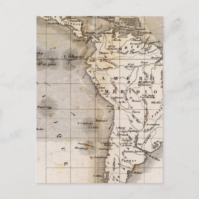 Vents Amerique Postkarte (Vorderseite)