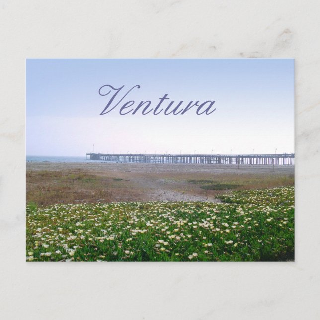 Ventura Dunes and Pier Travel Postcard Postkarte (Vorderseite)