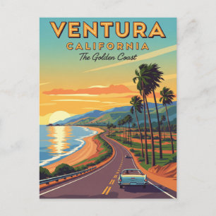 Ventura Golden Coast California Postkarte