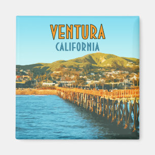 Ventura Pier Beach California Vintag Magnet