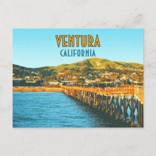 Ventura Pier Beach Kalifornien Vintage Postkarte