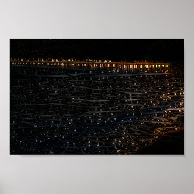 Ventura Pier Nights Print Poster Paper (Matte) (Vorne)