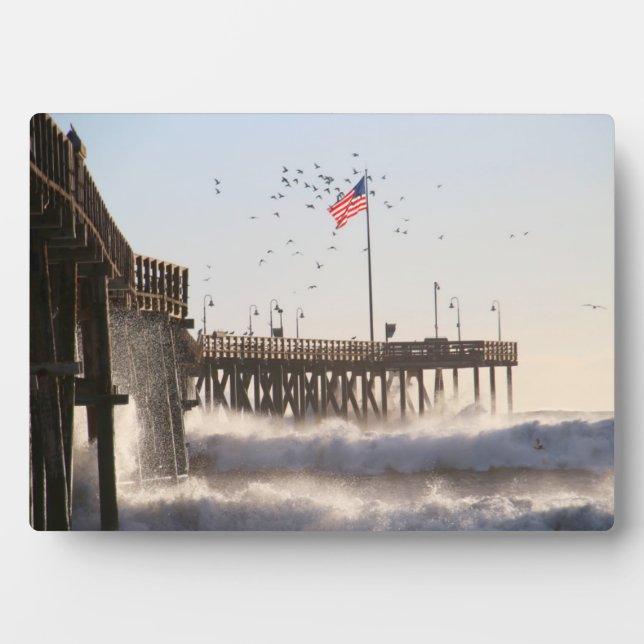 Ventura Pier Waves | El Nino Fotoplatte (Vorderseite)